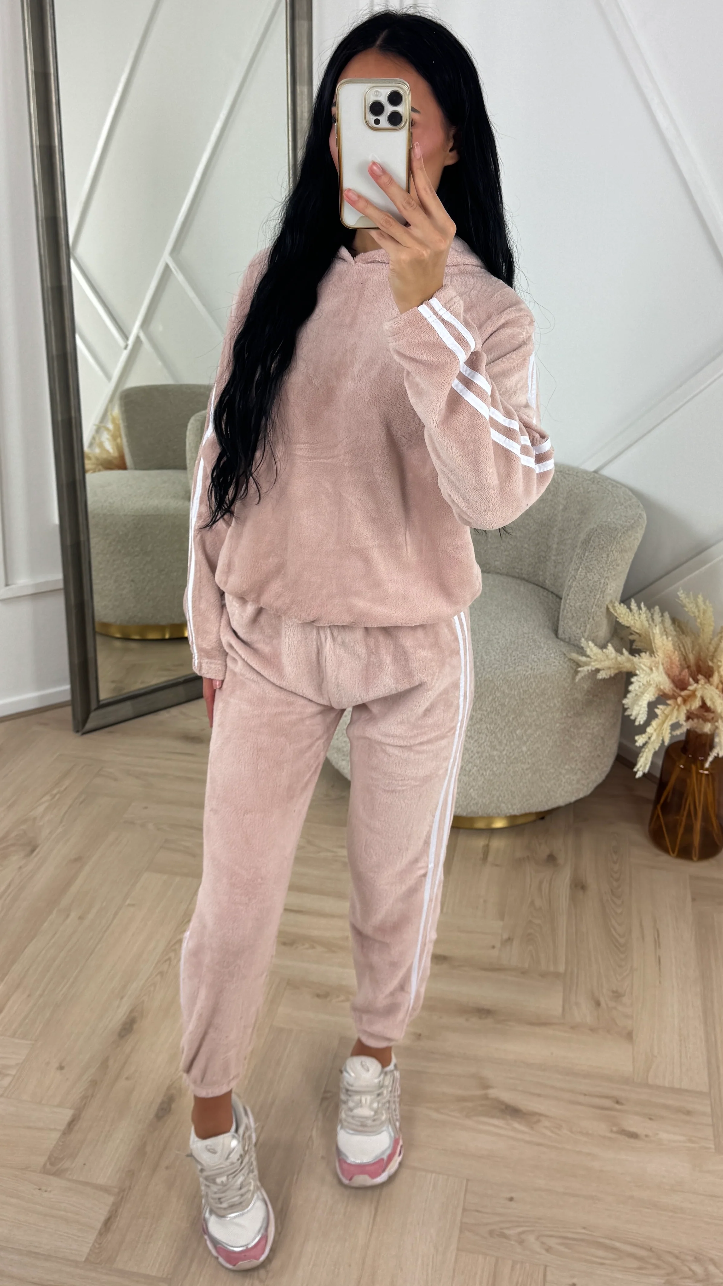Teddy Tracksuit Set met Capuchon & Strependetail - Image 5