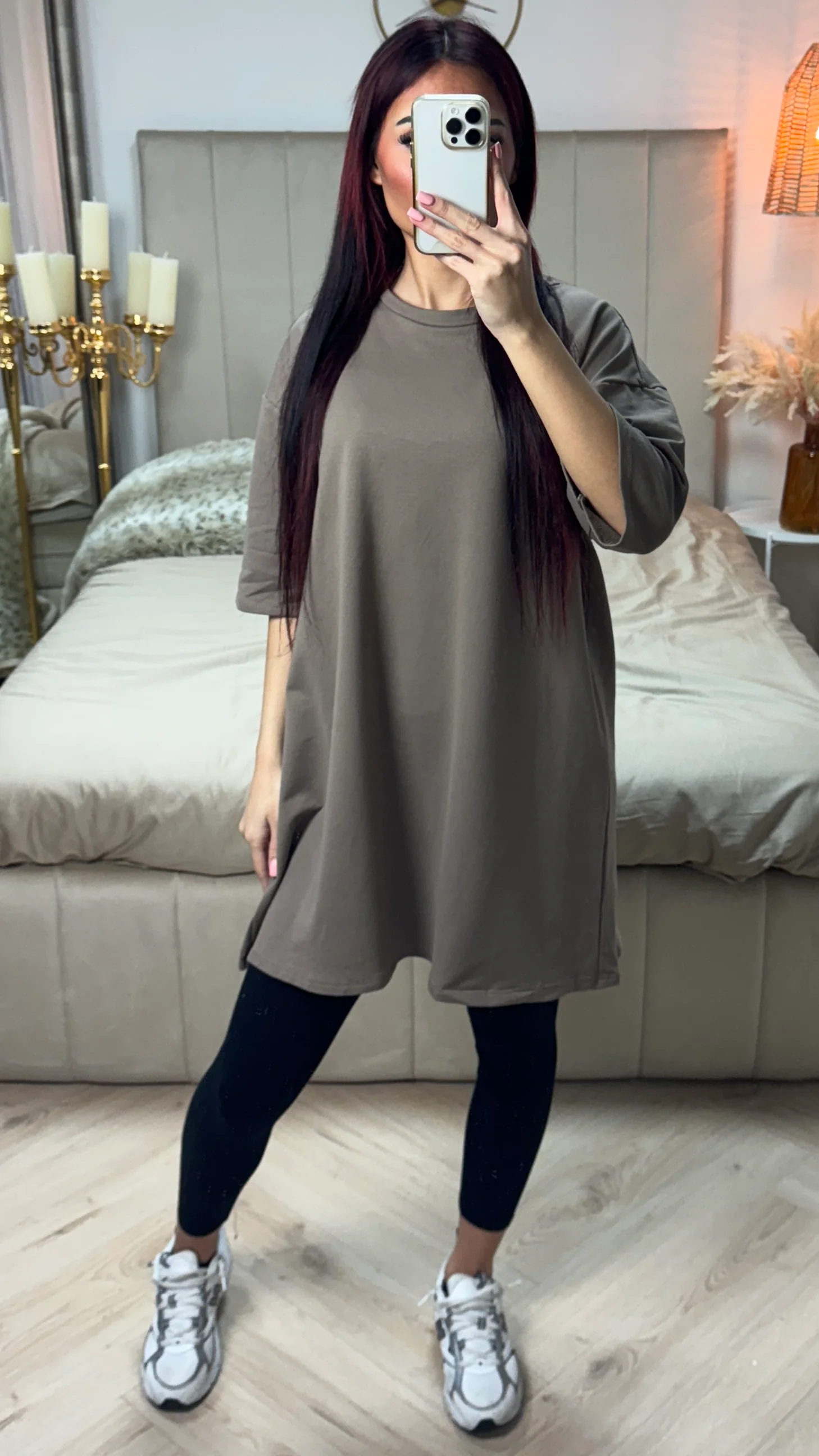 Terry Cotton Essential T-shirt Dress - Image 5