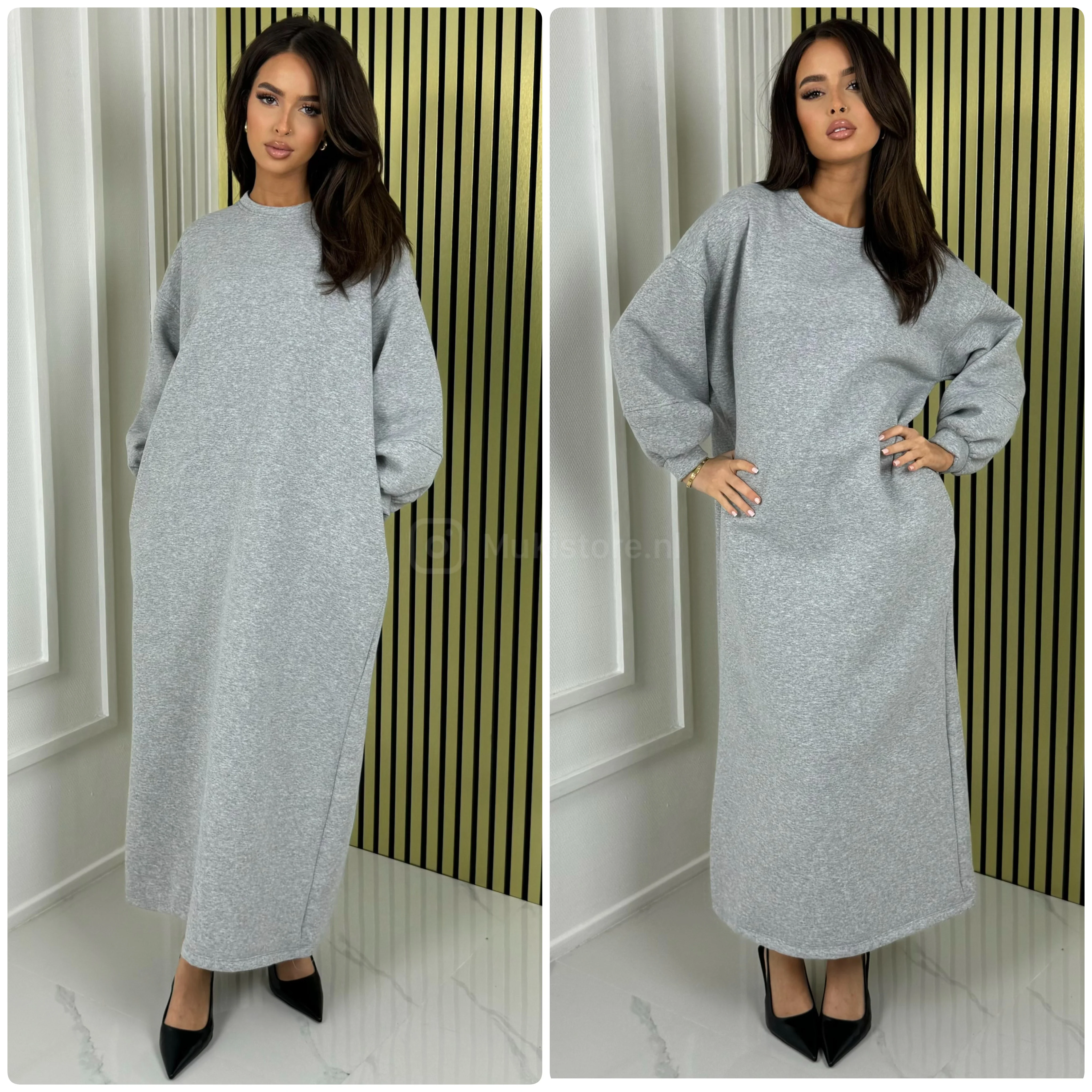Thick Jogging Material Maxi Seam Sleeve Detail - Image 6