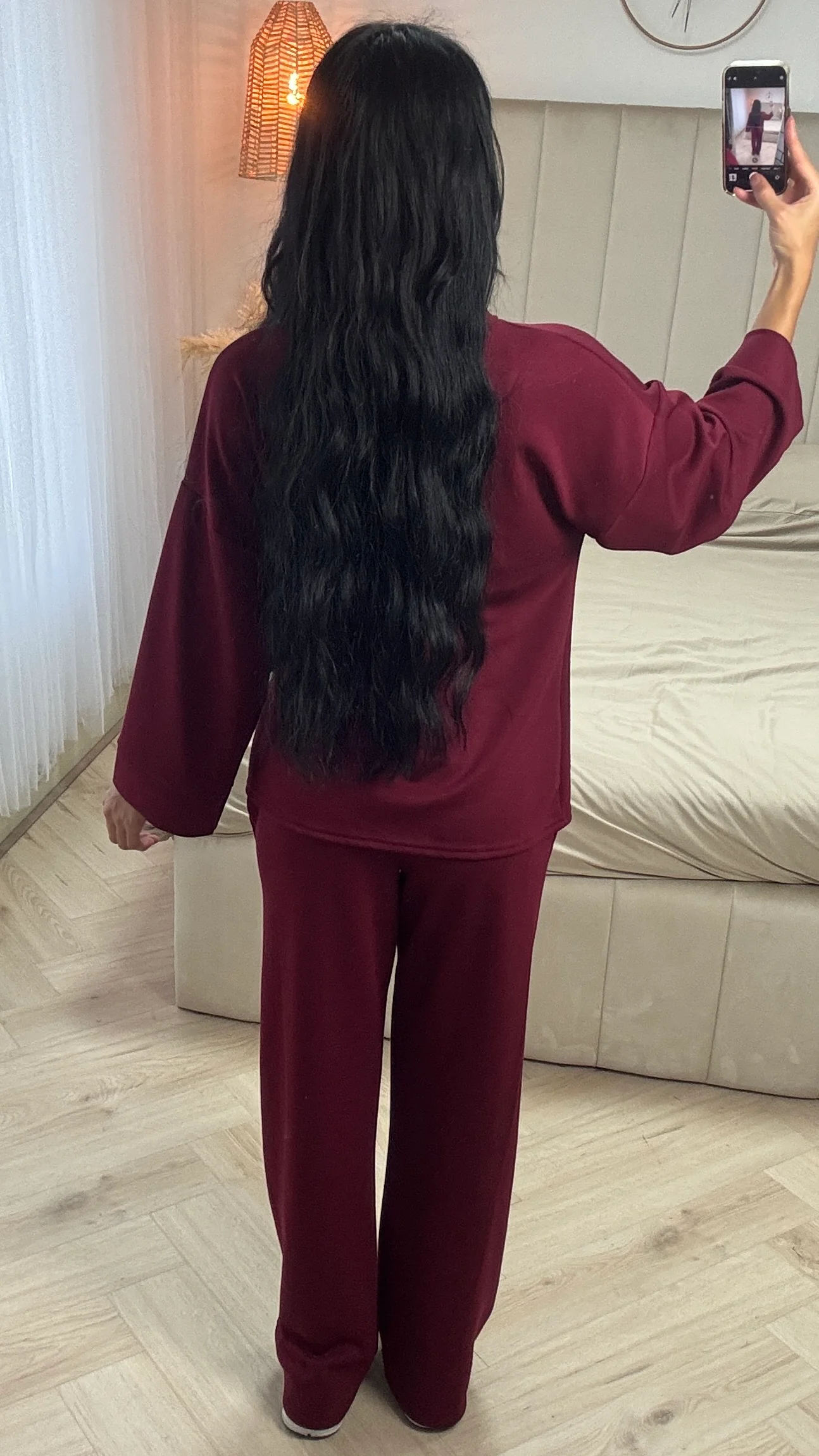 Tweedelige Set met Wide Leg Broek en Strikdetail - Image 6