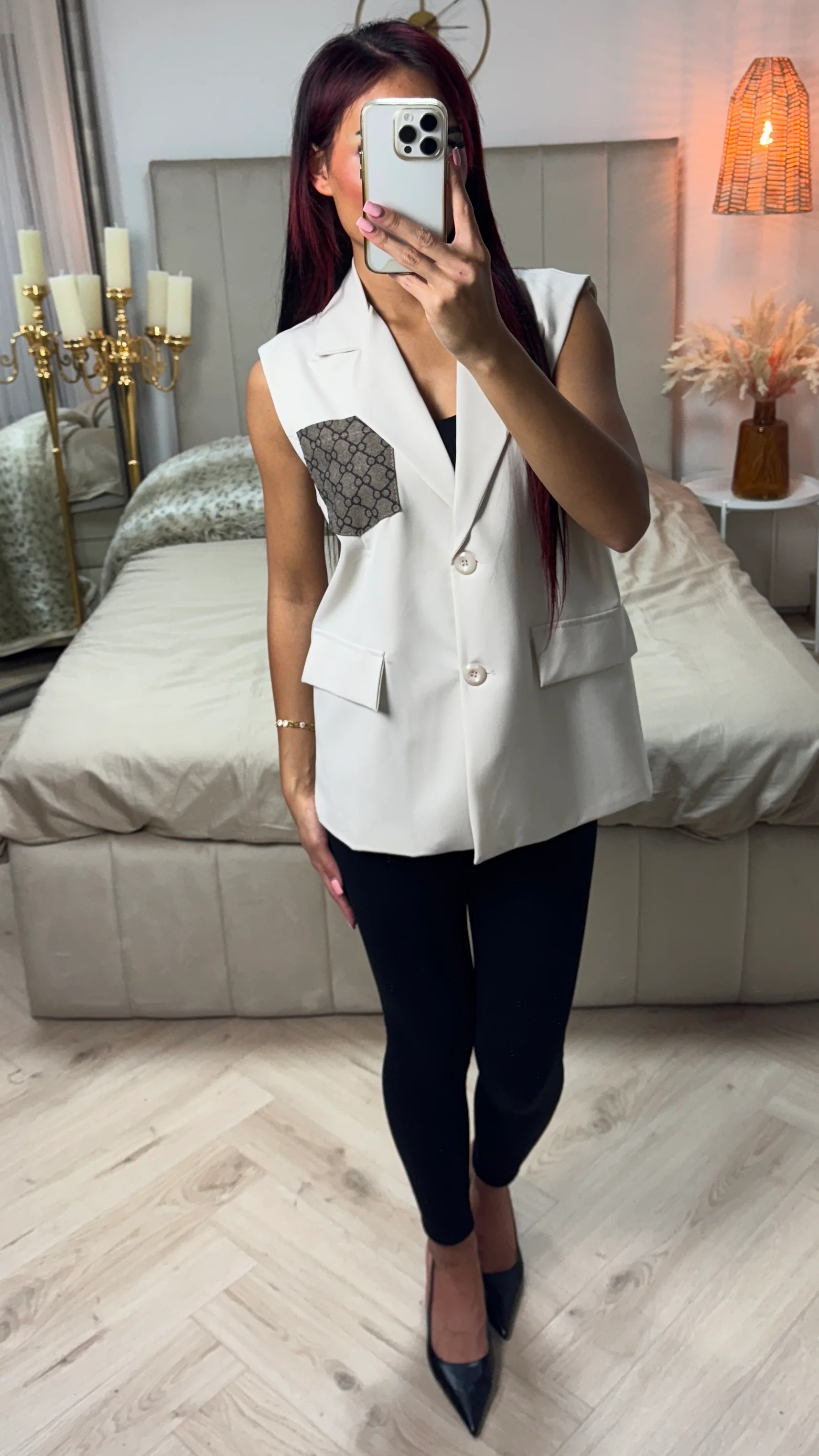 Two Button Gilet Famous Design Pocket - Image 2