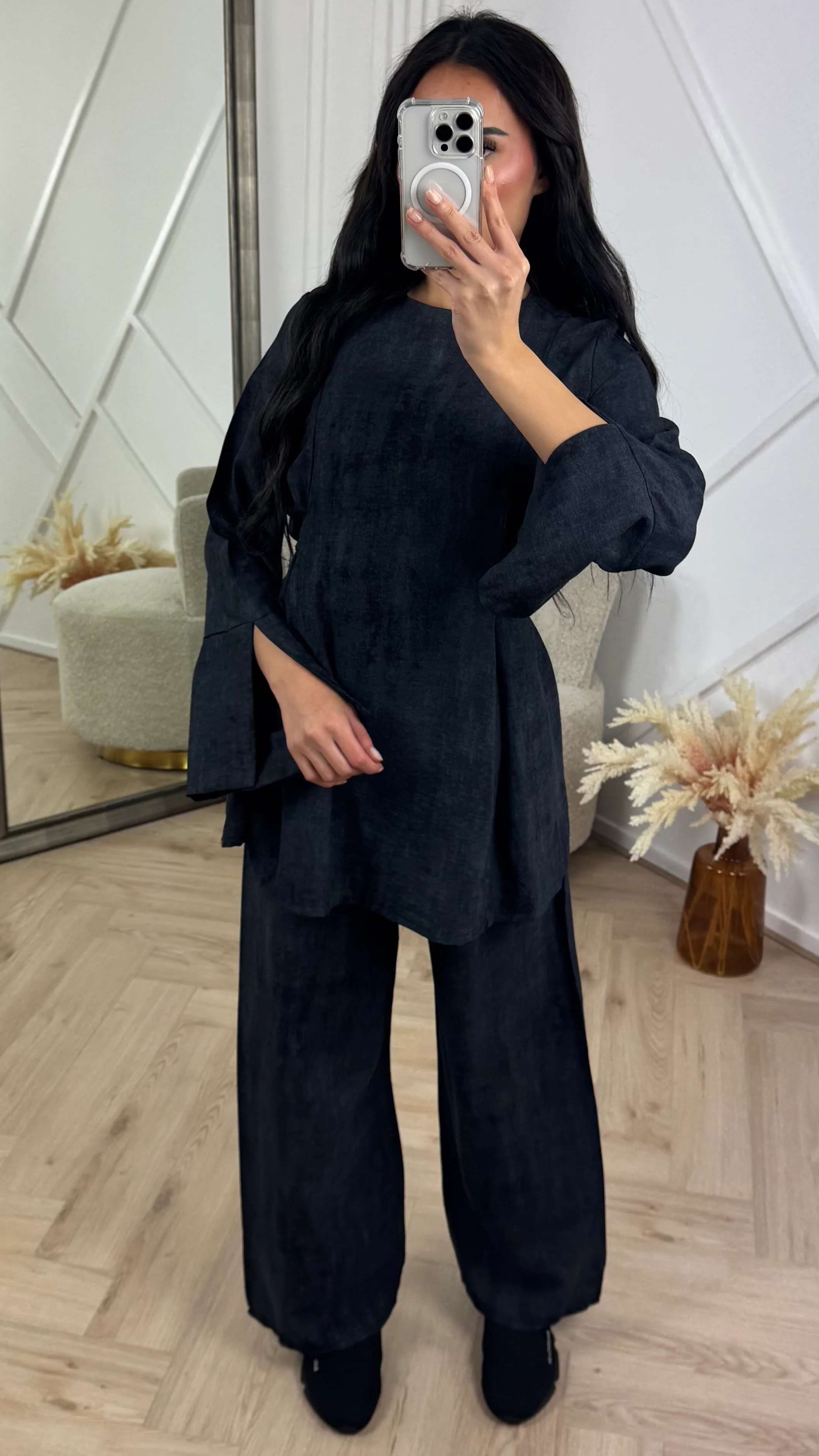 Two-Piece Set met Split Mouwen en Ceintuur - Image 7
