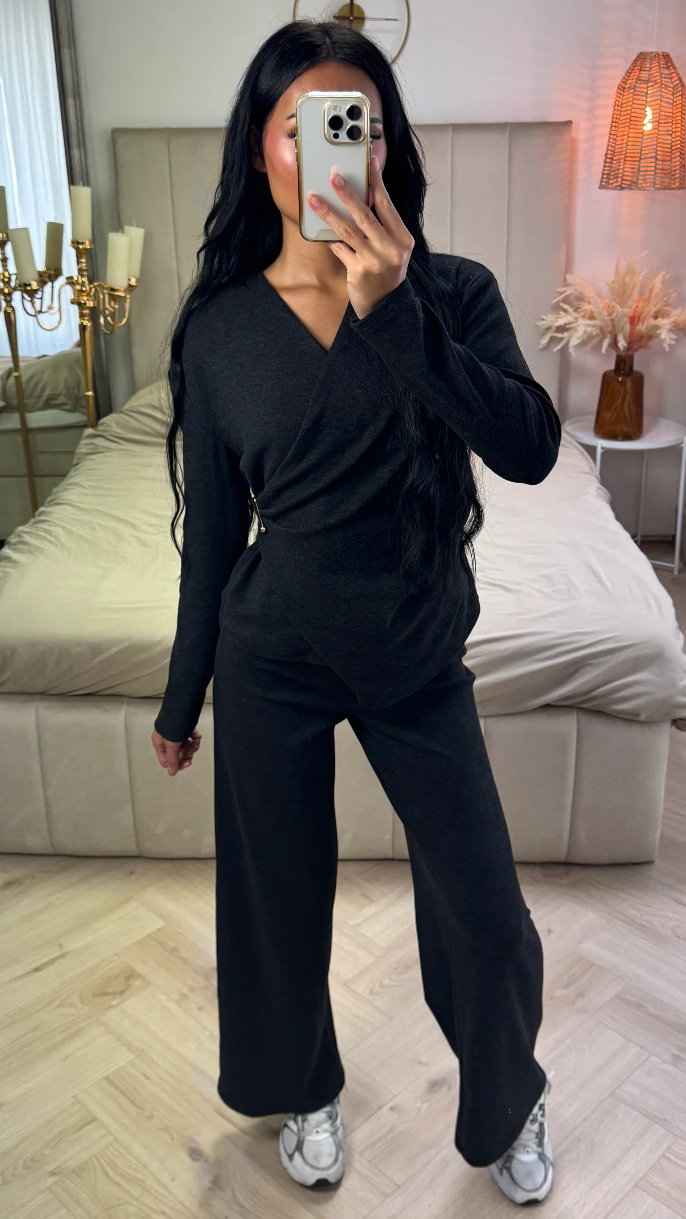 Two-Piece Set met Wrap Top en Wide Leg Broek - Image 7