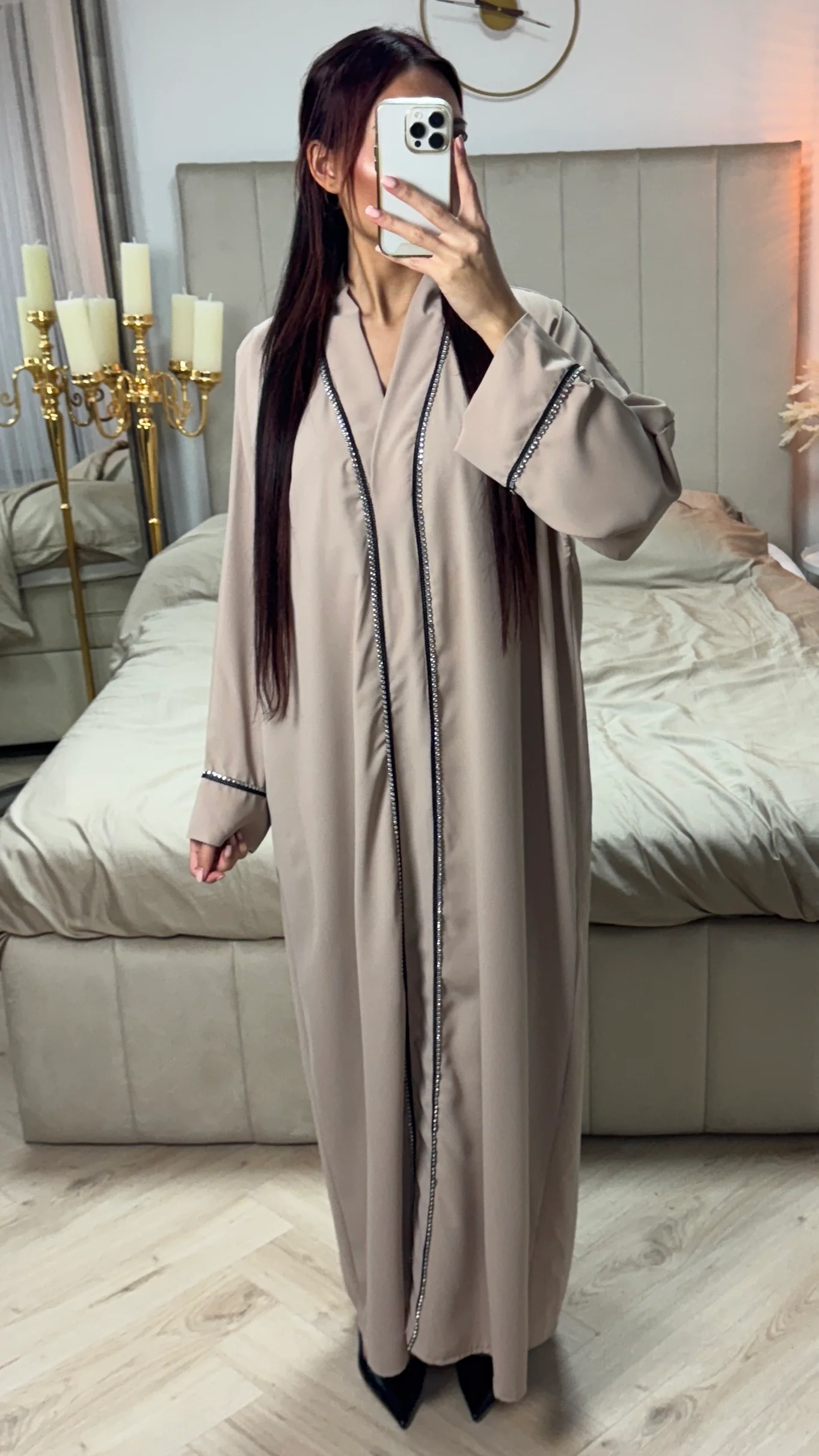 V Neck Abaya Diamonds - Image 14