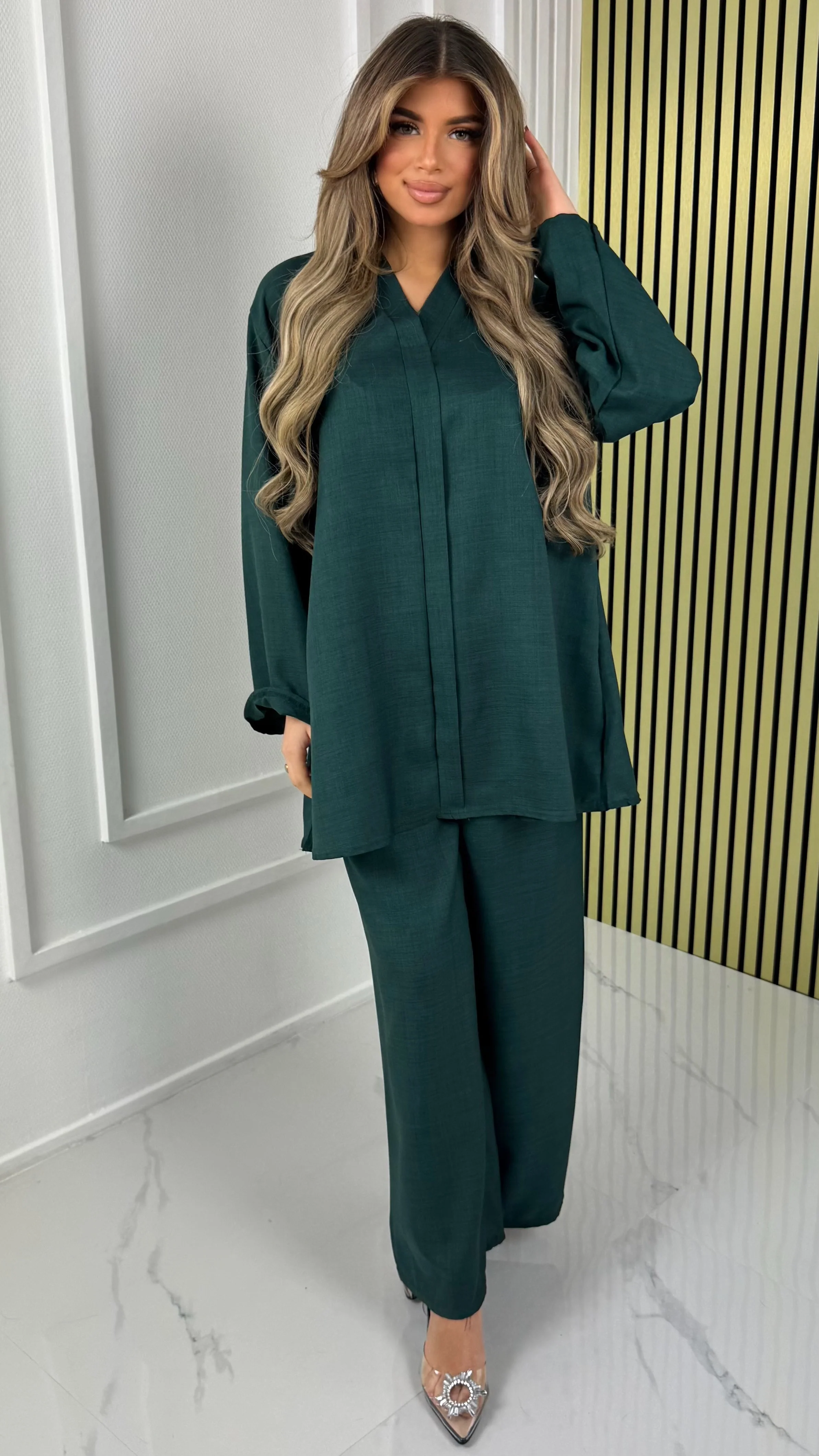 V Neck Essential Oversized Set - Image 22
