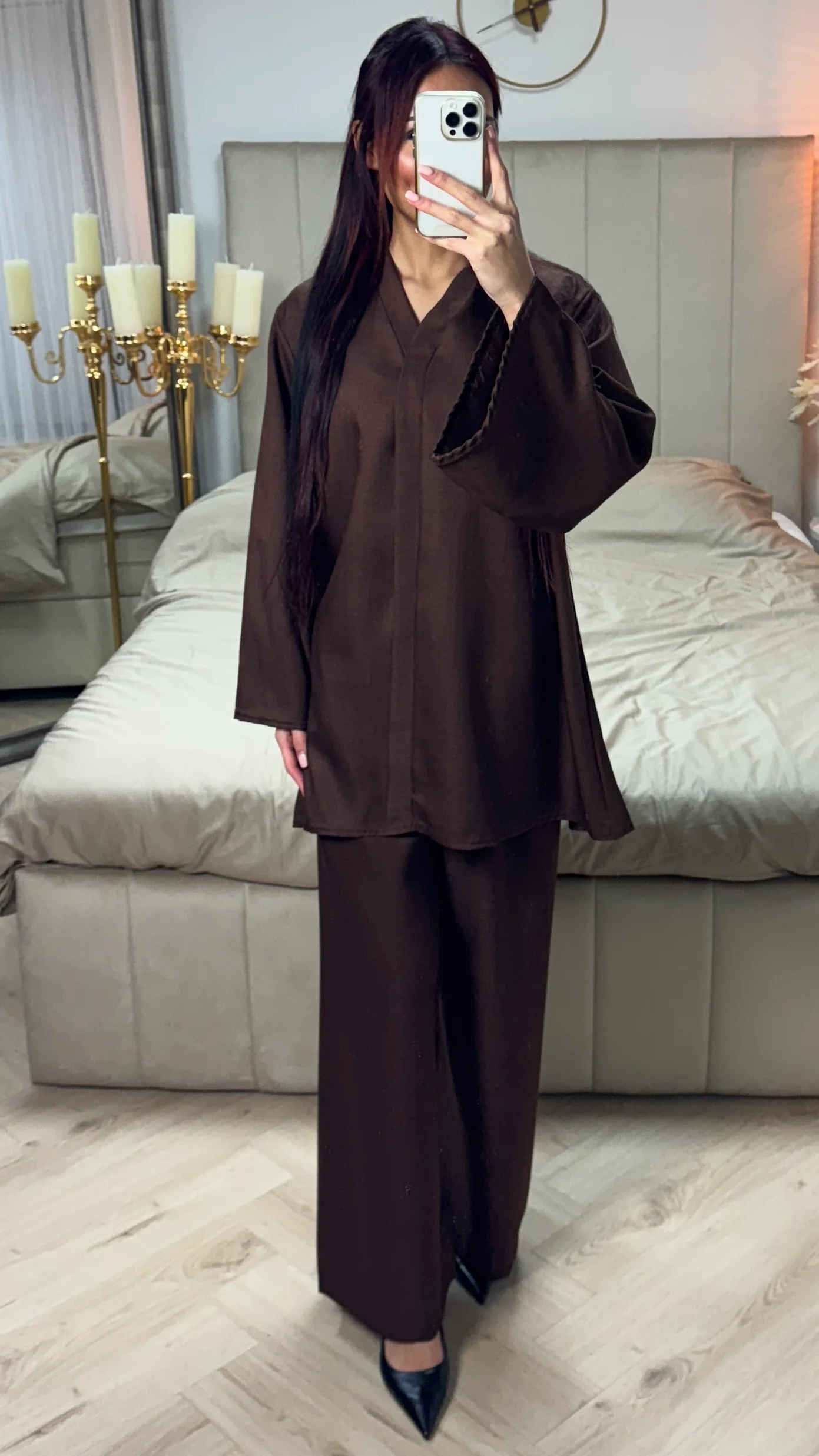 V Neck Essential Oversized Set - Image 24