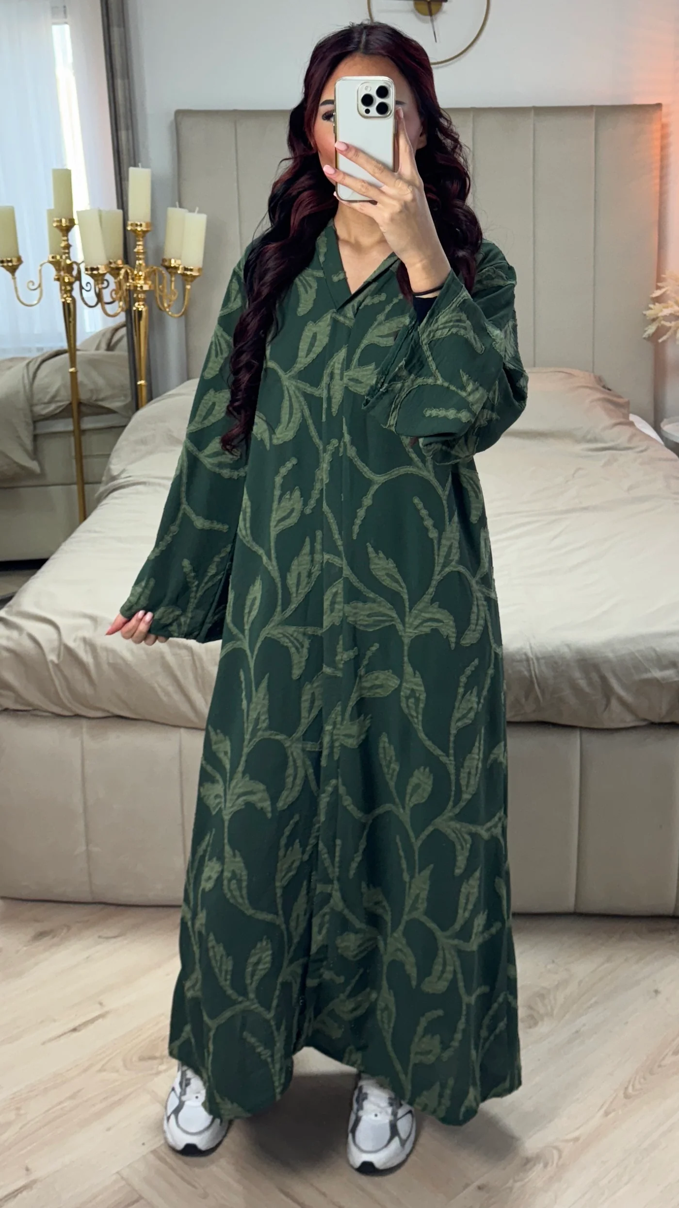 V Neck Flower Embroidery Maxi Dress - Image 18