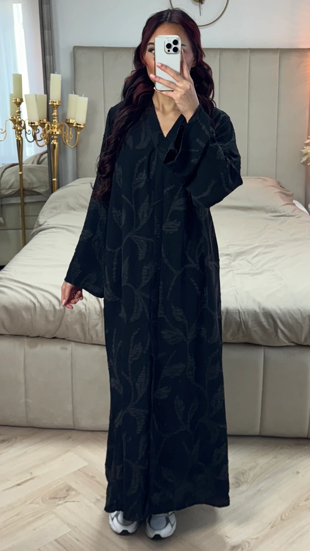 V Neck Flower Embroidery Maxi Dress - Image 24