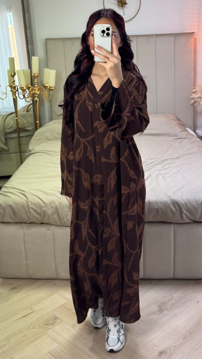 V Neck Flower Embroidery Maxi Dress - Image 6