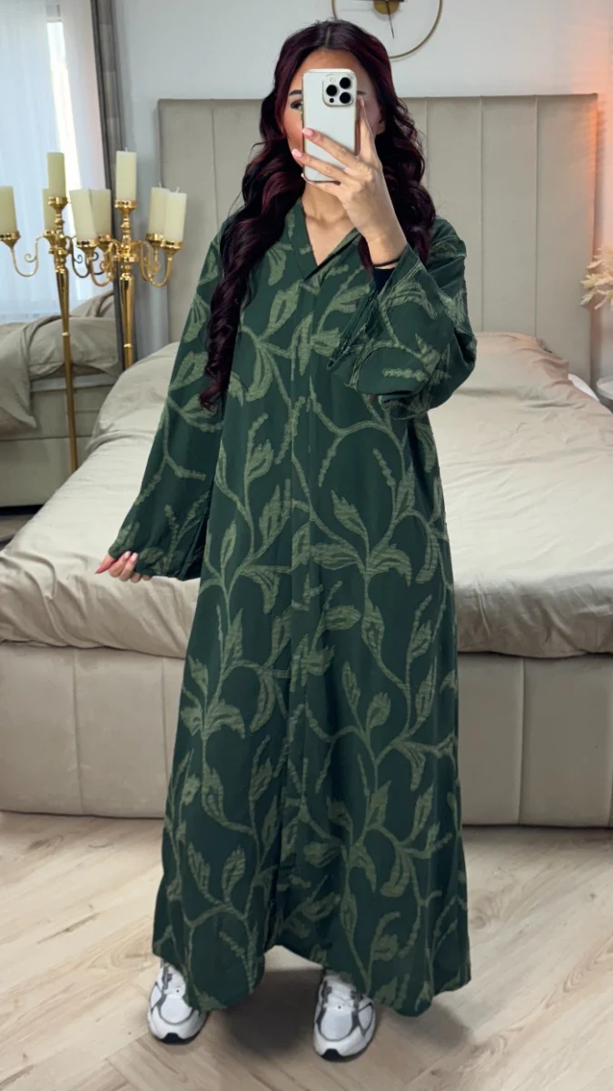 V Neck Flower Embroidery Maxi Dress - Image 9