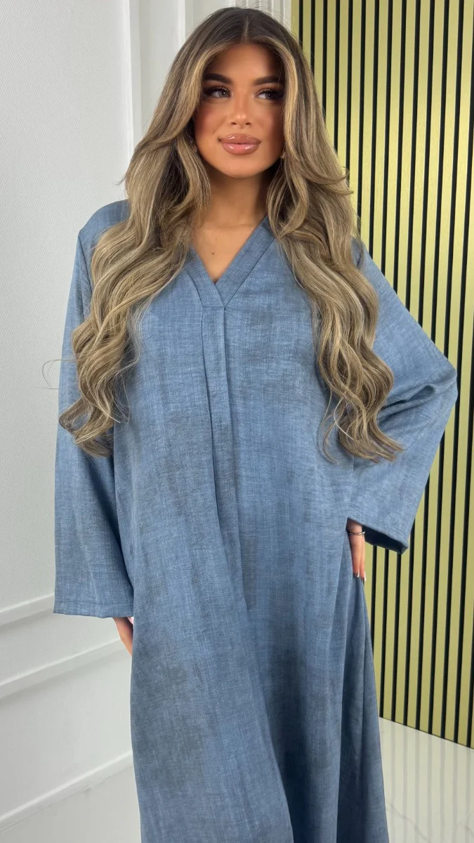 V Neck Oversized Minimalist Maxi Dress - Image 10