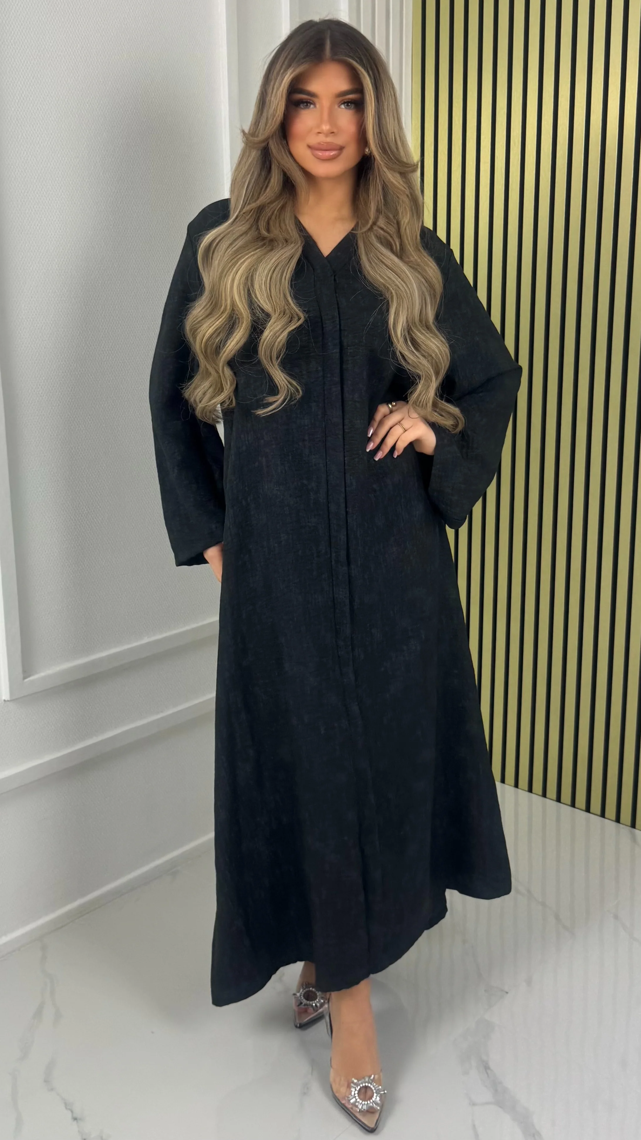 V Neck Oversized Minimalist Maxi Dress - Image 13