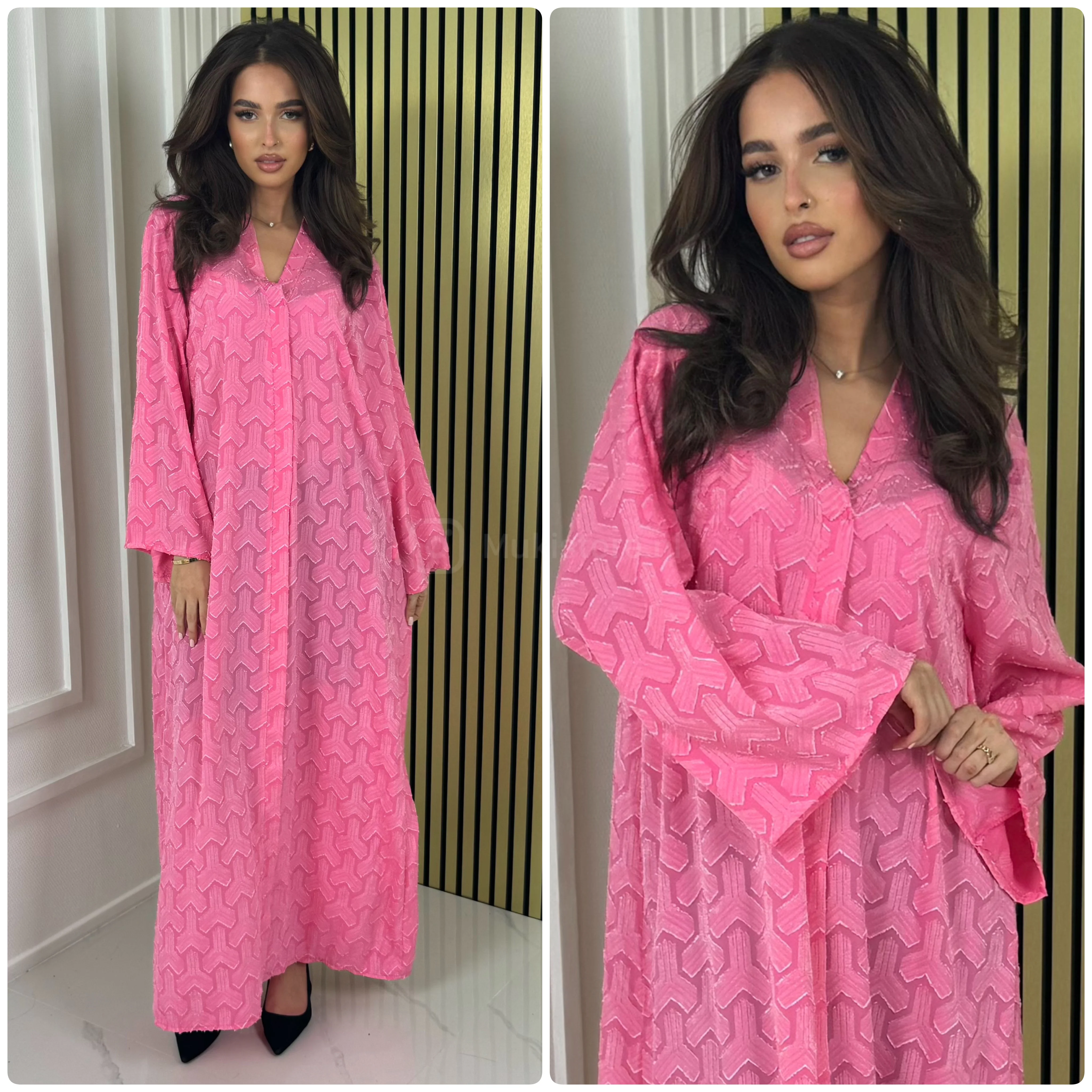 V Neck Special Y Material Maxi - Image 18