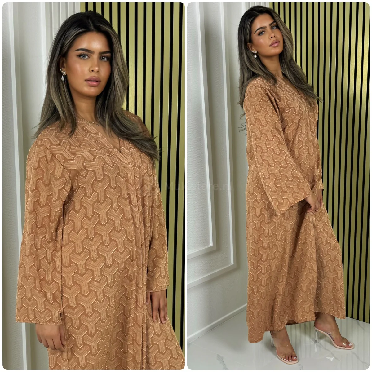 V Neck Special Y Material Maxi - Image 2