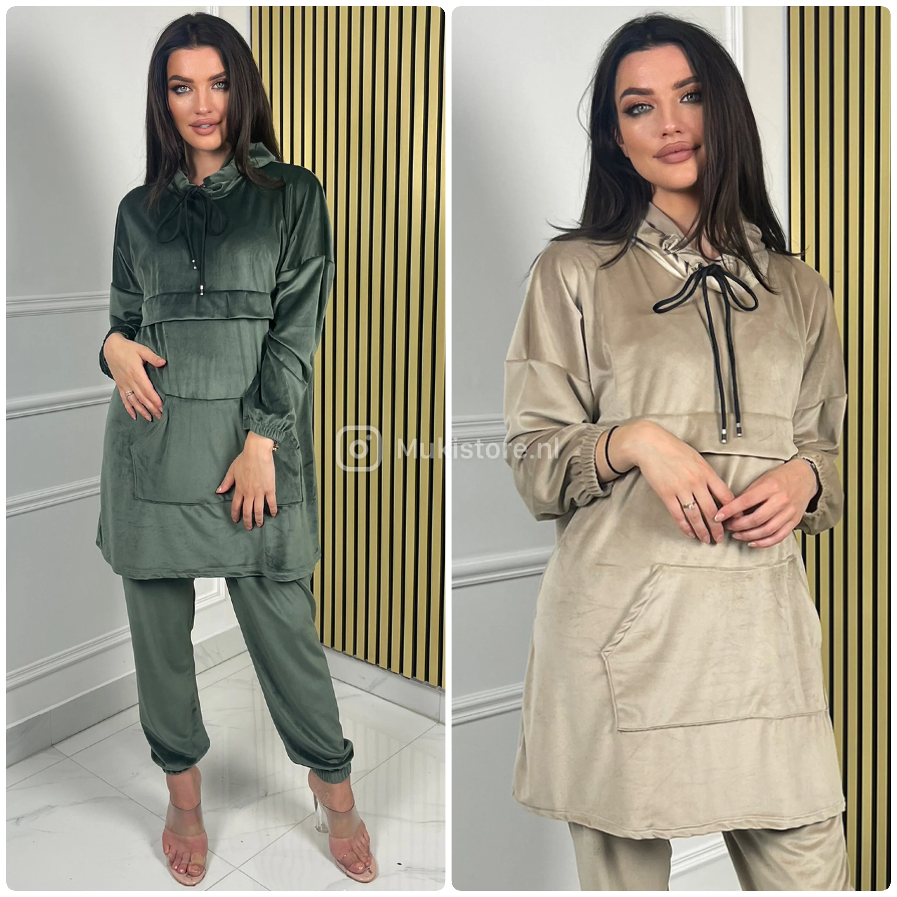 Velvet Oversized Long Set Capuchon - Image 4