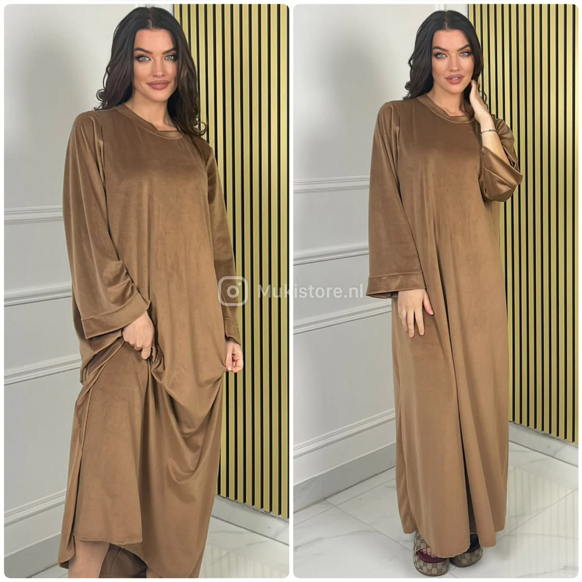 Velvet Oversized Maxi Dress Basic - Image 7