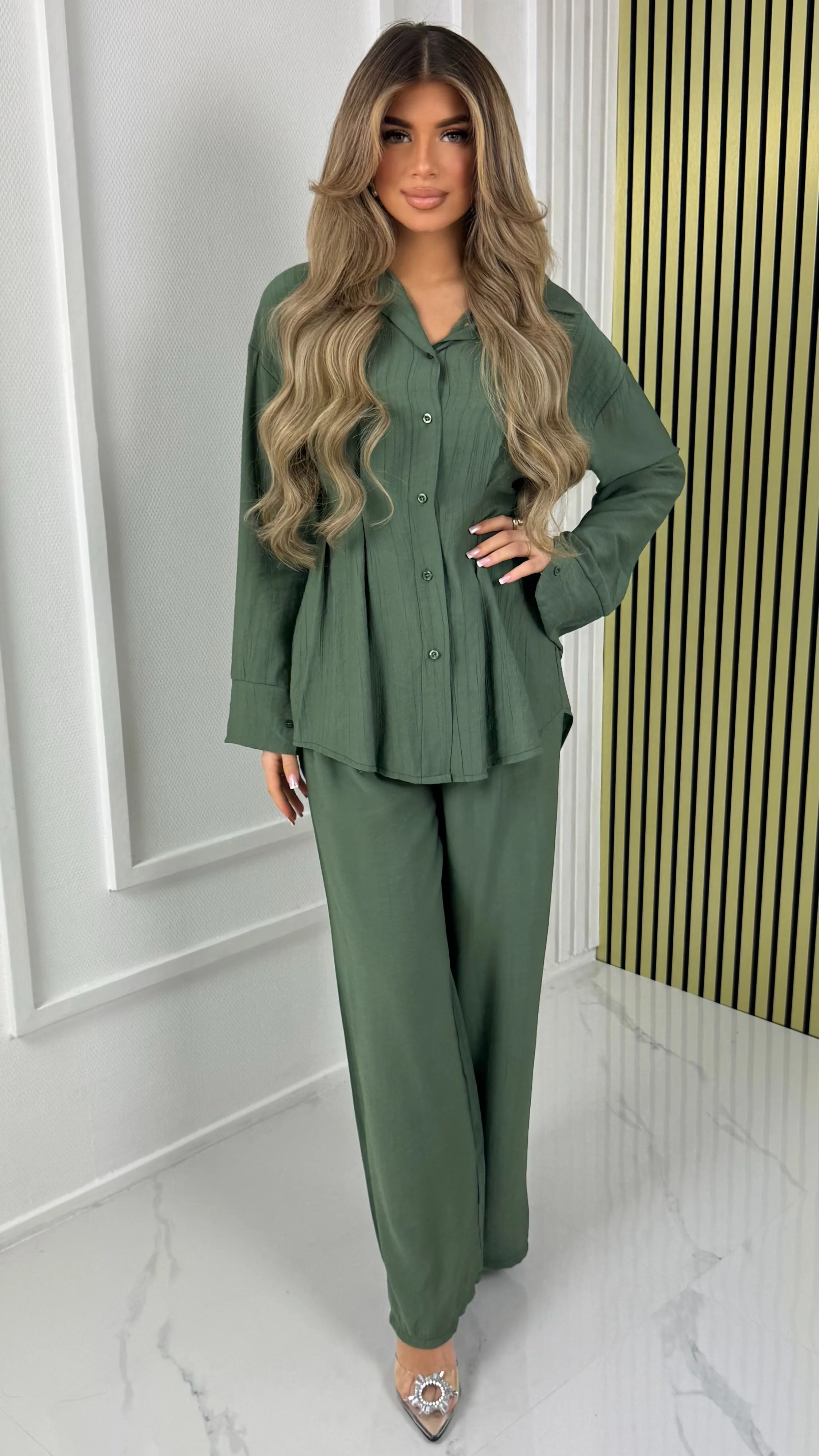 Waist Detail Blouse Set - Image 19