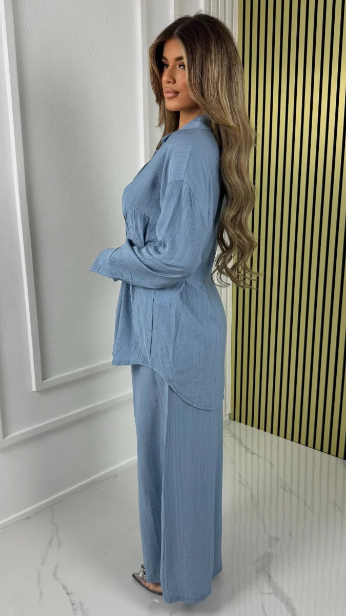 Waist Detail Blouse Set - Image 5