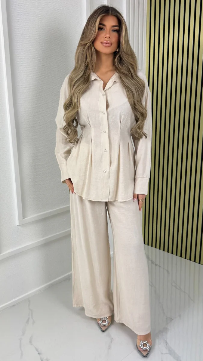 Waist Detail Blouse Set - Image 6