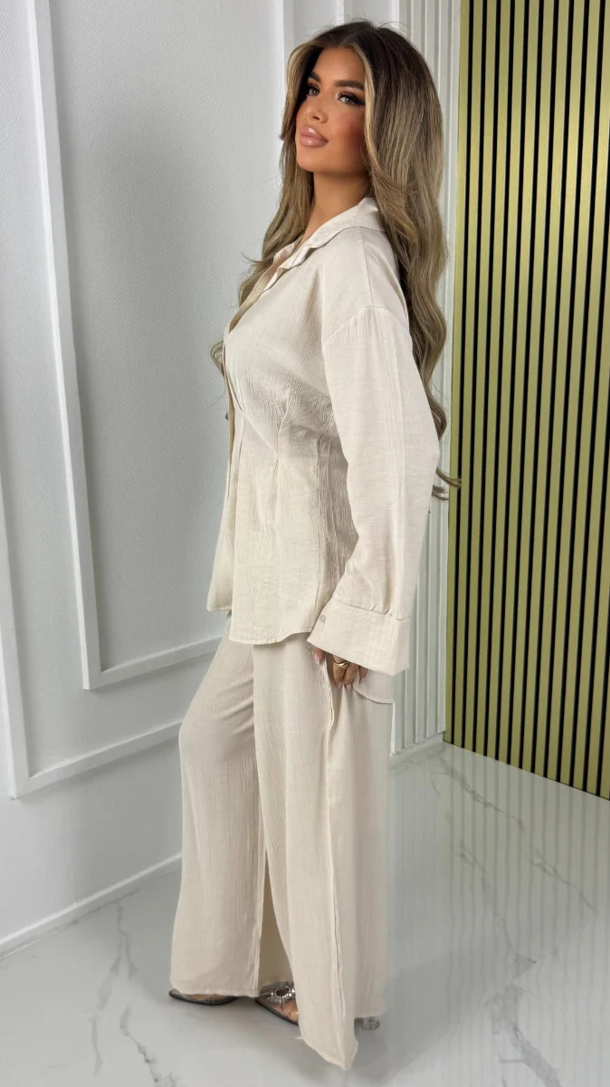 Waist Detail Blouse Set - Image 7