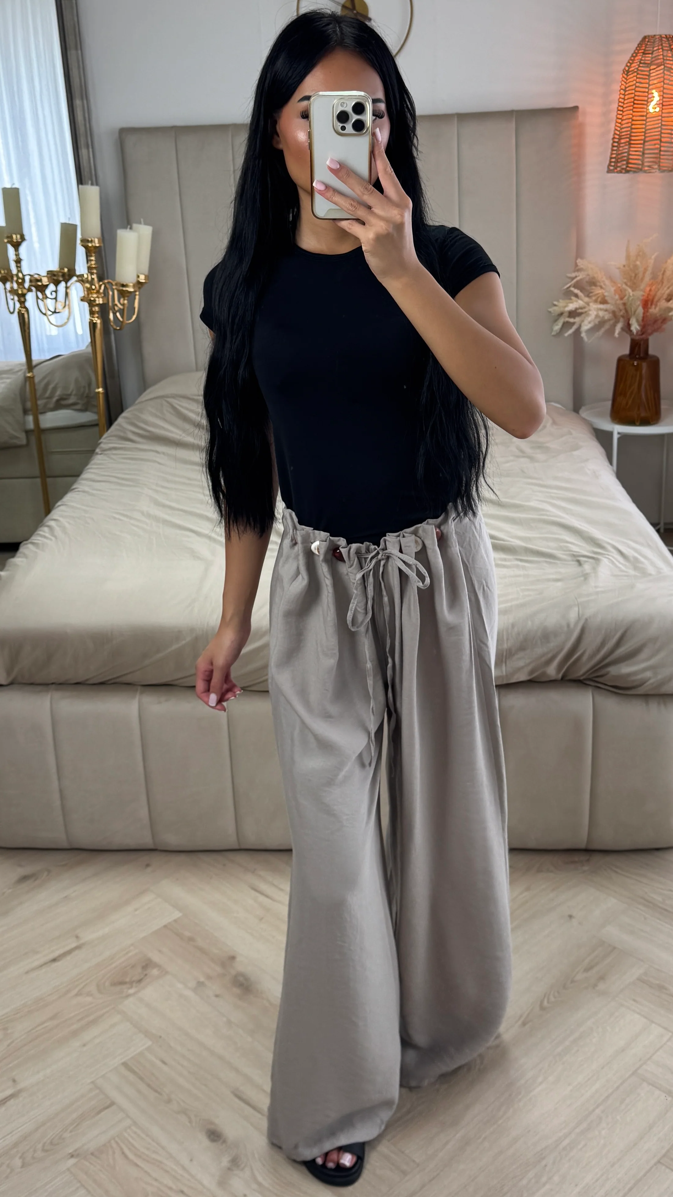 Wijde Broek met Kralendetail – Viscoseblend - Image 4