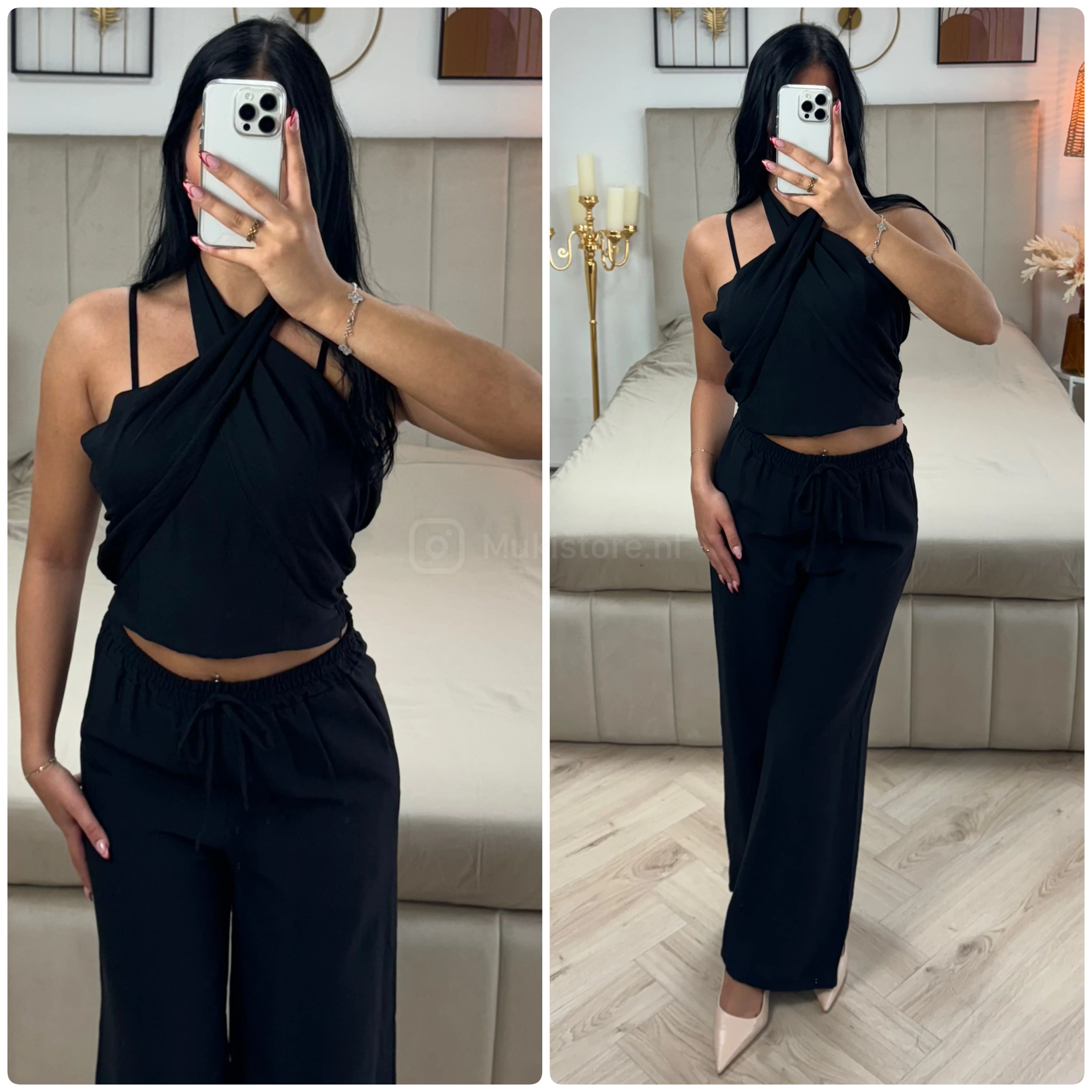 Wrapped Neck Crop Set - Image 7