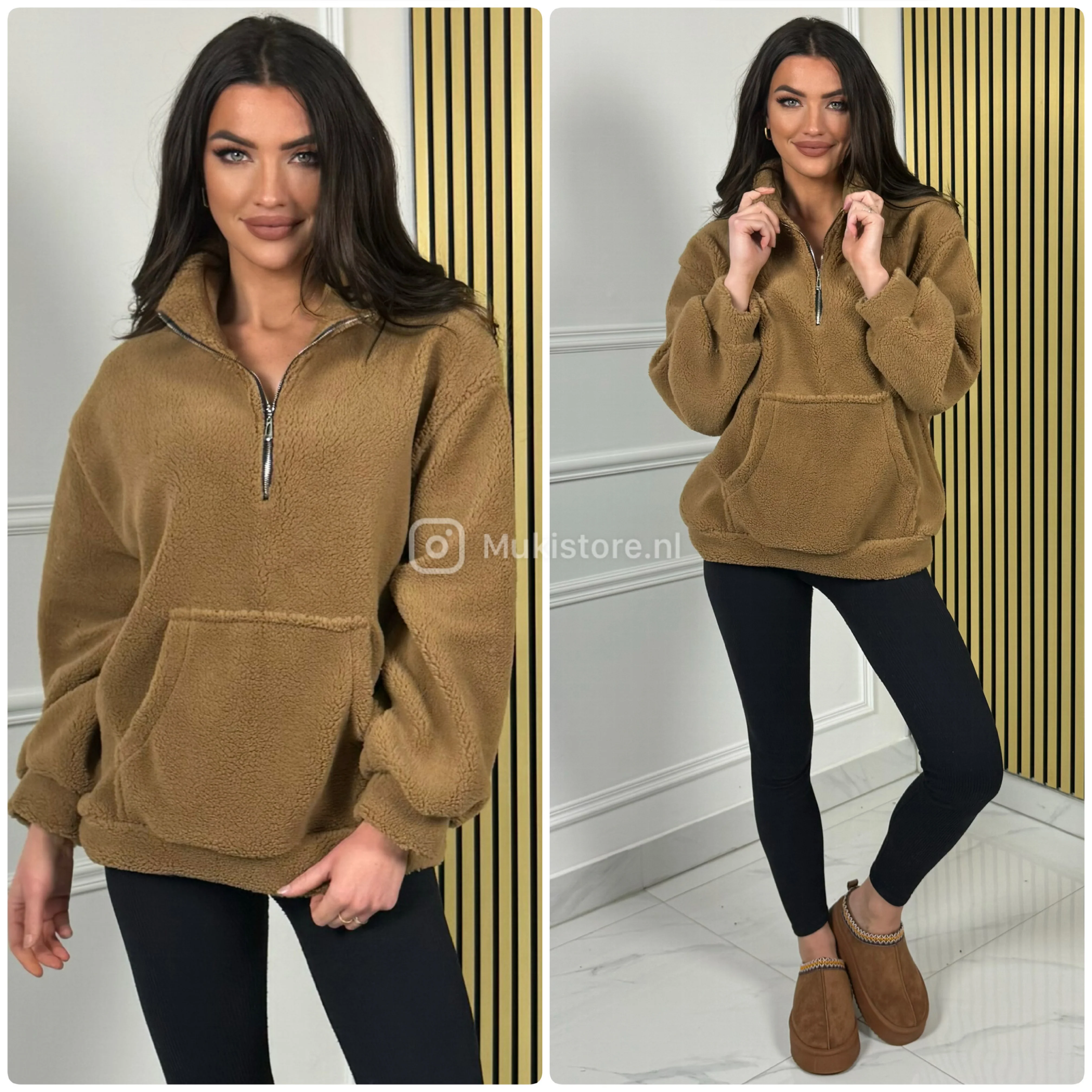 Zipper Teddy Sweater - Image 6